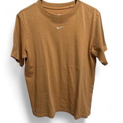 Nike Swoosh Logo T-Shirt Tan