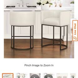 Home Depot 26 Inch AntiqueWhite Stools (set of 3)