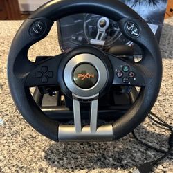 PXN V3 PRO Steering Wheel 180 Degree Universal USB Racing Wheel & Pedals