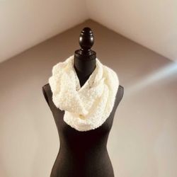 White Infinity Scarf