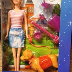 Dog Walker Doll And Accessories