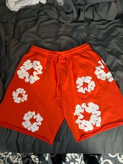 Orange Denim Tears shorts