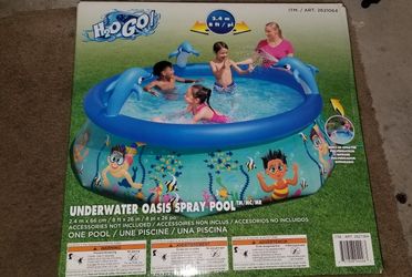 H2o Go underwater oasis spray pool 8 ft