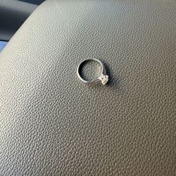 .58 Pear Cut Solitaire Ring