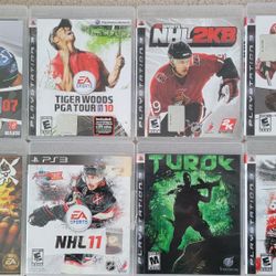8 PS3 Blu Ray Games