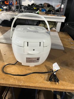 5.5-Cup Micom Rice Cooker & Warmer with Digital Timer Slow Cook Steam & Porridge Settings