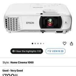 Epson Home Cinema 1060 Full HD 1080p 3100 Lumens Projector