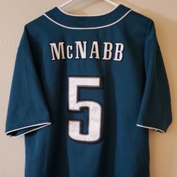NFL Philadelphia Eagles Donovan McNabb#5 Stitched Baseball Style Jersey Brand NFL Appreal Size Large 