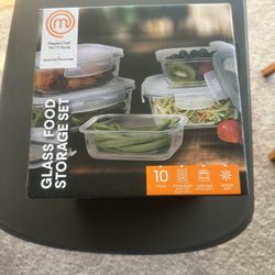 Master Chef Glass Food Storage Set 10 Piece