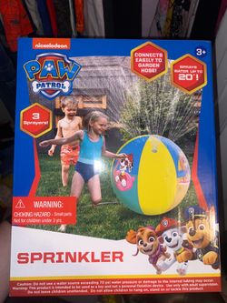 Paw Patrol inflatable sprinkler ball
