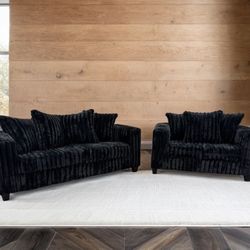 New Sofa + Loveseat Set