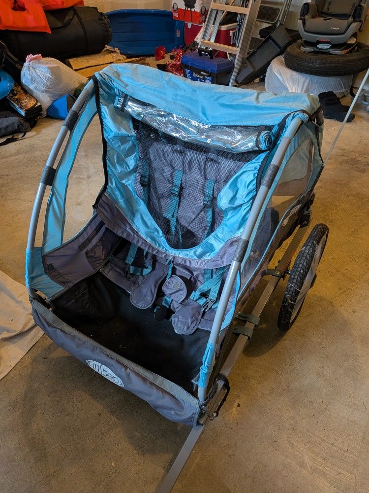 InStep Quick-N-EZ Double Bike Trailer/Stroller – Like New!