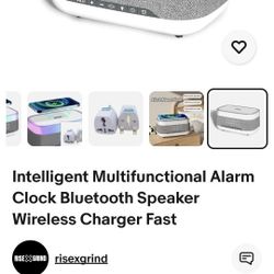 Alarm clock, ph charger, bluetooth speaker 3 in 1