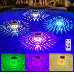 LENONE Floating Pool Lights w/Remote