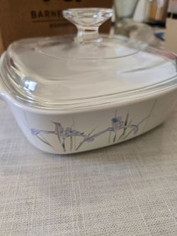 Vintage Corning Ware shadow iris casserole