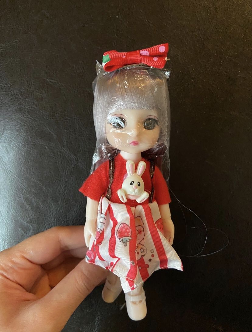 16cm Doll Set Gift Box 13 Movable Joints 3D Eyes BJD Girl Dress Up DIY Toy Fashion Dress Clothes Dolls Children's Gifts   Please check my selling page