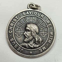 Vintage Sterling Silver Jesus Christ Pendant