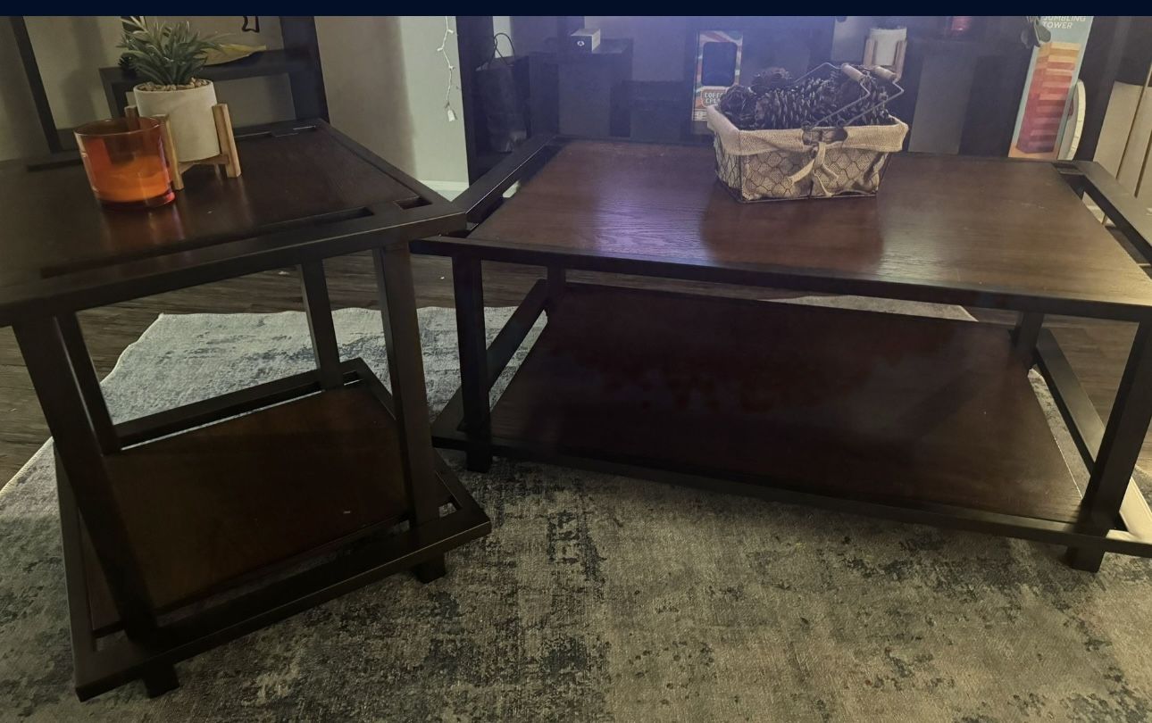 Coffee Table And 2 Side Tables