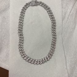 Bling Rhinestone Cuban Link Chain