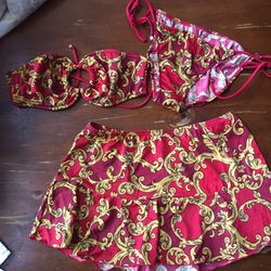 Victoria Secret Bikini & skirt size 10/C cup
