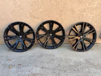 3 Tesla Y Hubcaps 19inch
