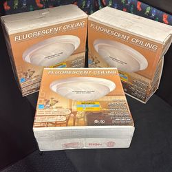 3x New 14” Fluorescent Ceiling Light 