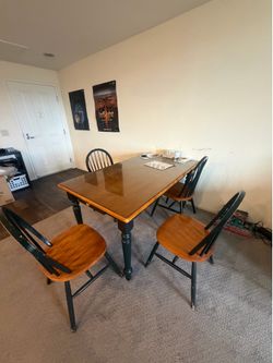 Dining table with chairs