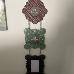 Metal 3 Slot Picture Frame