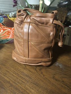 Brown Genuine Leather Hobo Shoulder Purse Bag