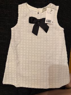 H&M White - Cream Boucle Dress Girls