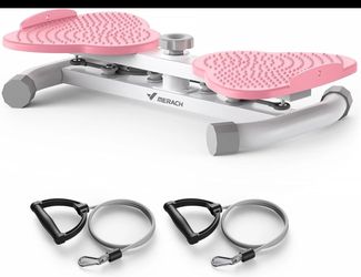 MERACH AB Twister Machine, Ab Twist Board with 300 Lbs Weight Capacity Pink