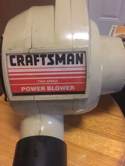 Craftsman electric blower