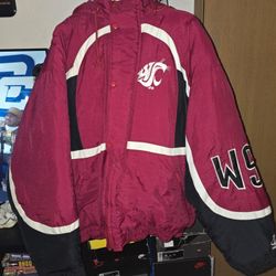 Vintage Logo Athletics Washington State Cougars Jacket Size Xl