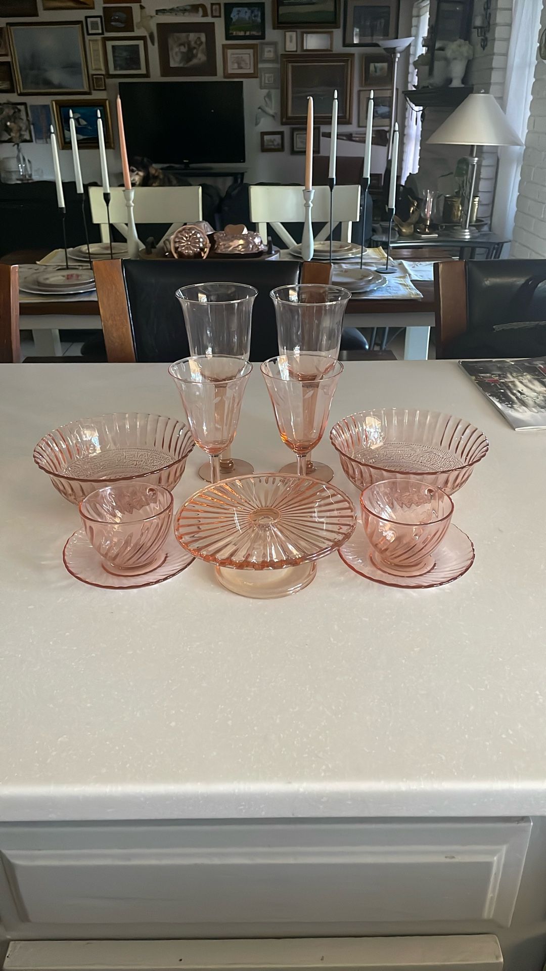Vintage Pink Glass