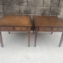 matching mid century end tables 