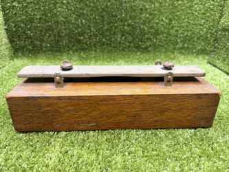 Antique J.C. Deagan A=440 Official Pitch Tuning Bar Wood Resonator Box