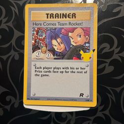 Pokemon Cards: Trainer Imposter Oak. Here Comes Team Rocket 