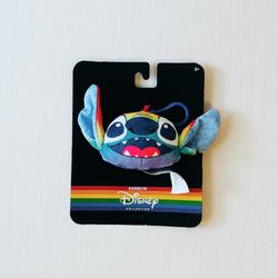 Disney Rainbow Collection Stitch Plush Backpack Keychain Clip-On