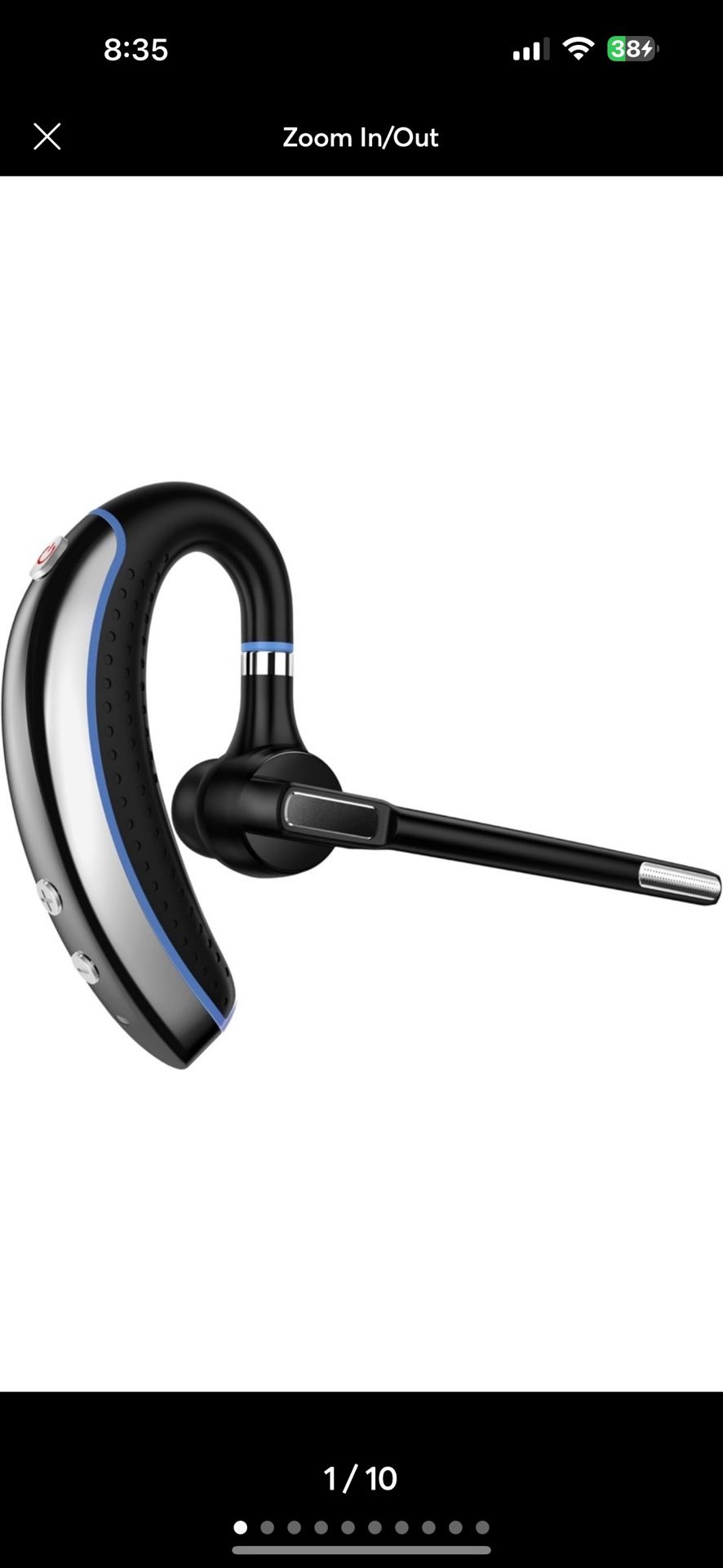 Bluetooth Headset V5.3, Wireless Headset with Upgraded AI Noise Canceling Mic