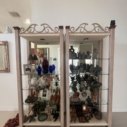 2  cabinets With Shelves