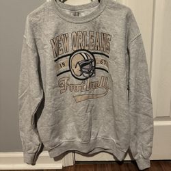 Vintage 1967 Saint Football Sweatshirt Medium | Retro New Orleans Louisiana Football Sweatshirt | Game Day Aesthetic Crewneck | NOLA Sports Apparel