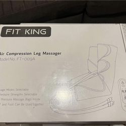 Fit King Air Compression Leg Massager Black Model Number FT-009A