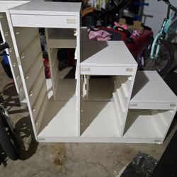 Ikea White Toy Shelves 