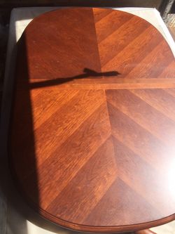 Vintage tables with 6 chairs