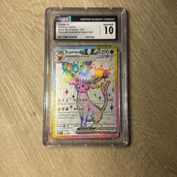 Espeon Ex Graded Pokemon Card 