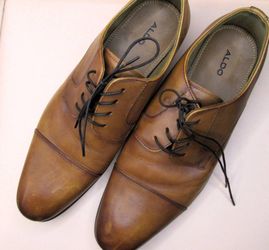 Shoes - ALDO Men’s Leather Cap Toe Oxford Dress Shoes Size 12
