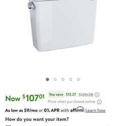 Toto Drake 1.28 Gpf Toilet Tank With Washlet+ Auto