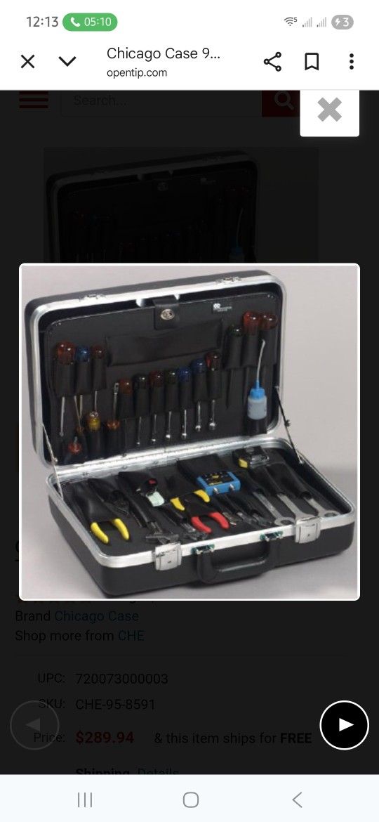 Chicago Ellis CO TOOL CASE