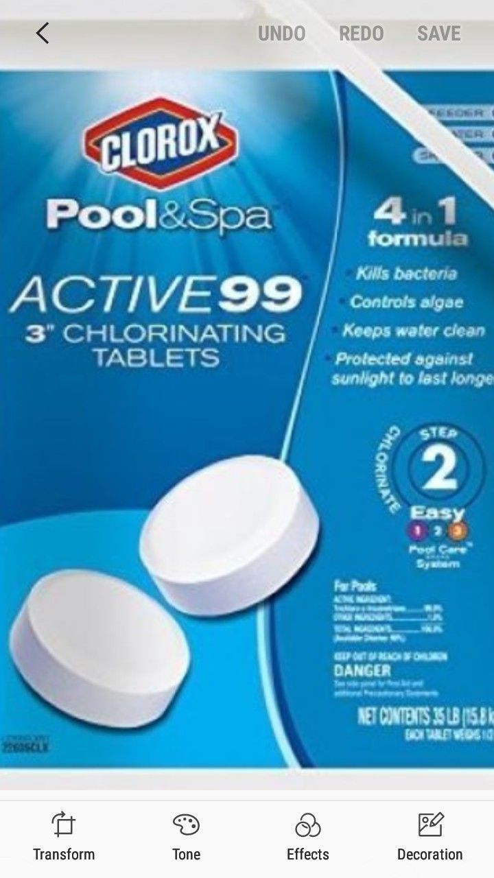 2 25lb chlorine tablet buckets for 70 OBO for Sale in Glendale, AZ