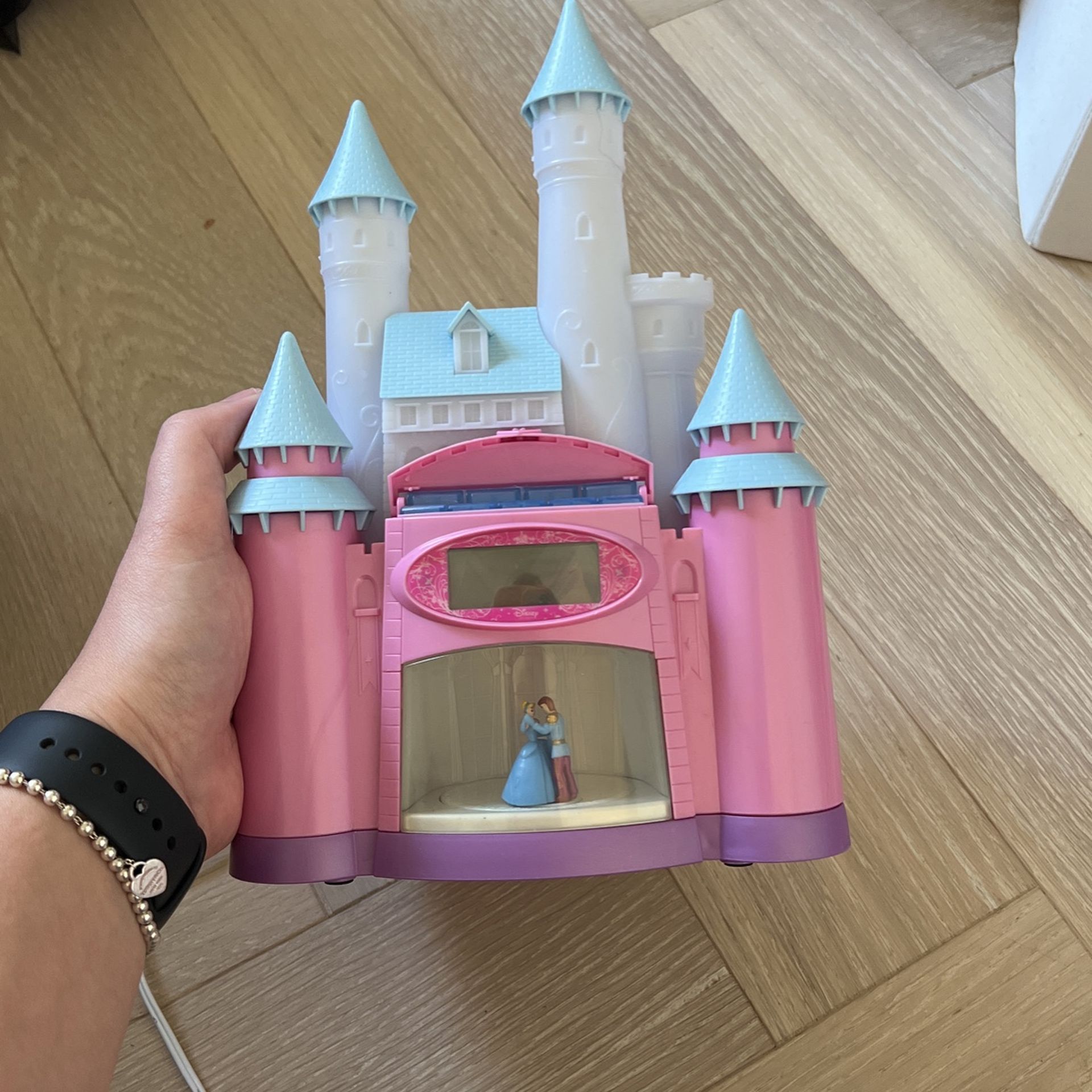 Disney Cinderella Castle Alarm Clock ( Lights Up, Plays Music, And Dance)